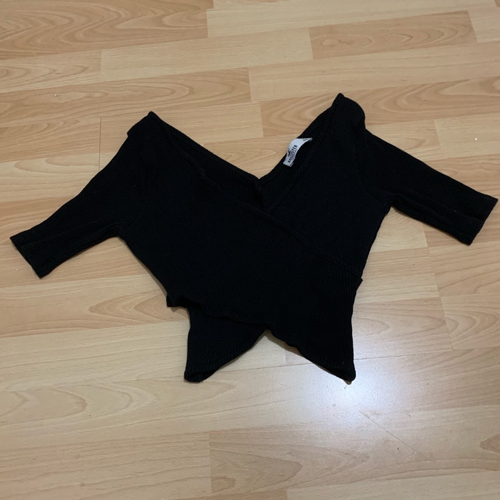 Black Crossed Top